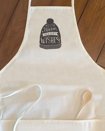 Warm Holiday Wishes - Women's Apron