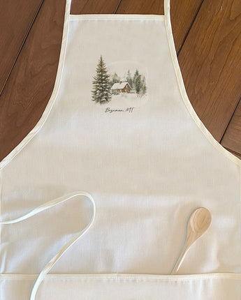 Winter Retreat - Custom Women's Apron