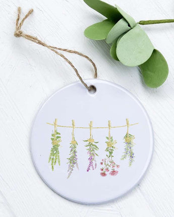 Herbs on a Line - Ornament