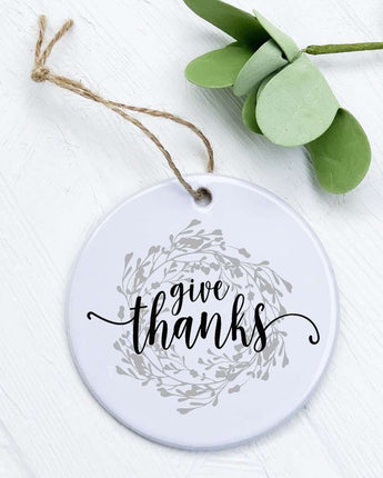 Give Thanks Wreath - Ornament