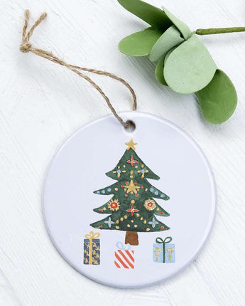 Christmas Tree with Gifts - Ornament