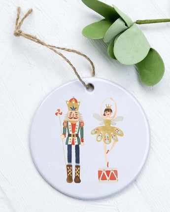 Nutcracker King with Snow Queen - Ornament
