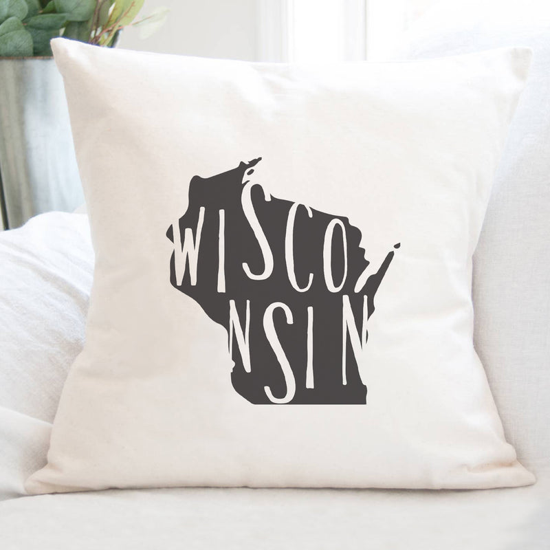 State Art (State Name) - Square Canvas Pillow