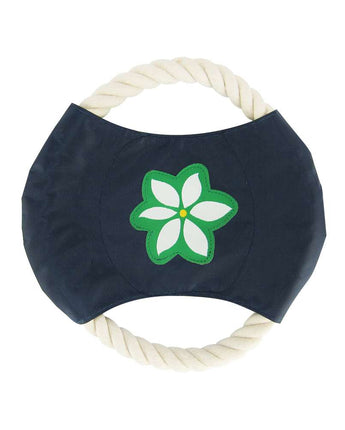 Blue Floral - Dog Rope Disc Toy