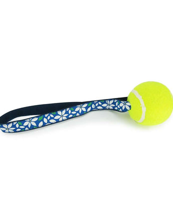Blue Floral - Tennis Ball Toss Toy