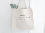 Teacher Definition - Canvas Tote Bag