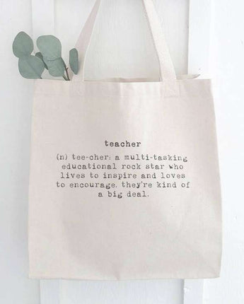 Teacher Definition - Canvas Tote Bag