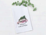 Christmas Van - Cotton Tea Towel