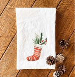 Christmas Stocking - Cotton Tea Towel