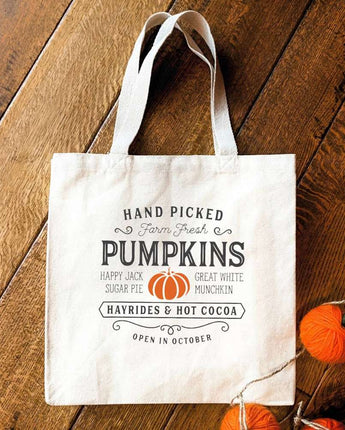 Hand Picked Pumpkins - Canvas Tote Bag