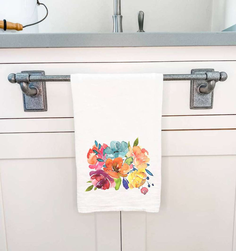 Summer Flower Bouquet - Cotton Tea Towel