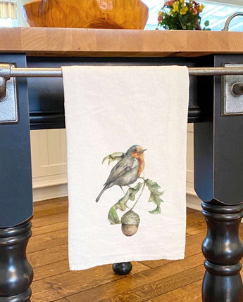 Robin and Acorn - Cotton Tea Towel
