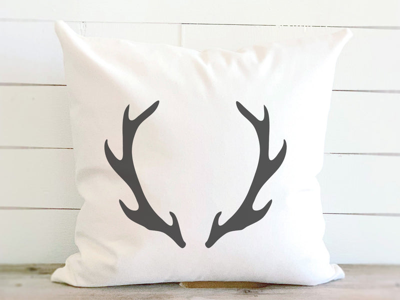 Antlers - Square Canvas Pillow