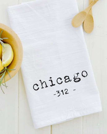 Area Code - Custom Cotton Tea Towel