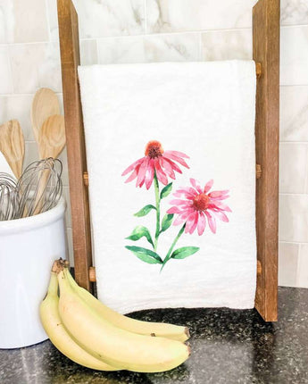 Pink Coneflower - Cotton Tea Towel