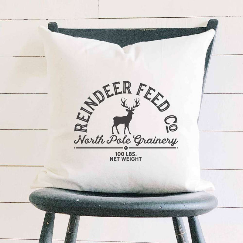Reindeer Feed Co. - Square Canvas Pillow