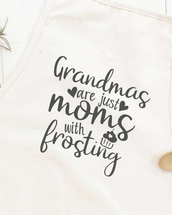 Grandmas Moms with Frosting - Women's Apron