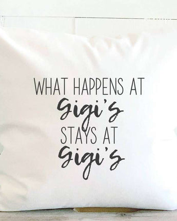What Happens at Gigi's - Square Canvas Pillow