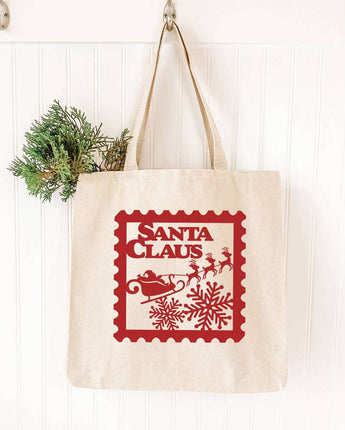 Santa Claus Stamp - Canvas Tote Bag