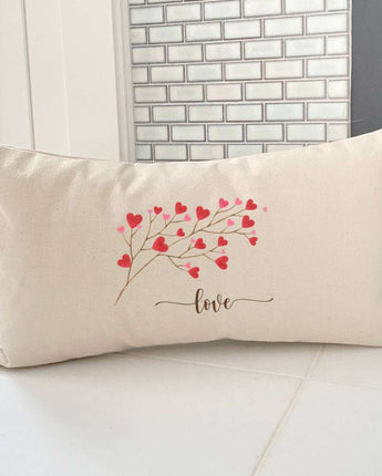 Love Branch - Rectangular Canvas Pillow