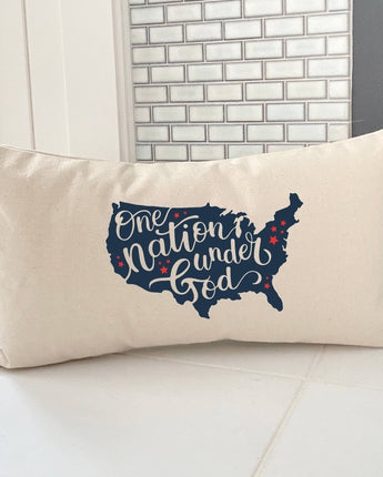One Nation Under God - Rectangular Canvas Pillow