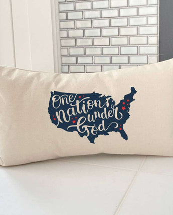 One Nation Under God - Rectangular Canvas Pillow