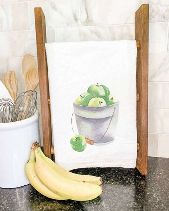 Bucket of Green Apples - Cotton Tea Towel