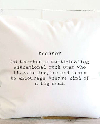 Teacher Definition - Square Canvas Pillow